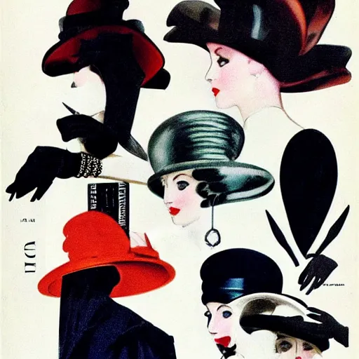 Image similar to paul pouiret art deco slanted hat tight silhouette gloves fashion chanel john lanvin vogue nineteen twenties