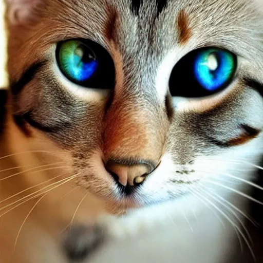 Image similar to cats with different eye colors