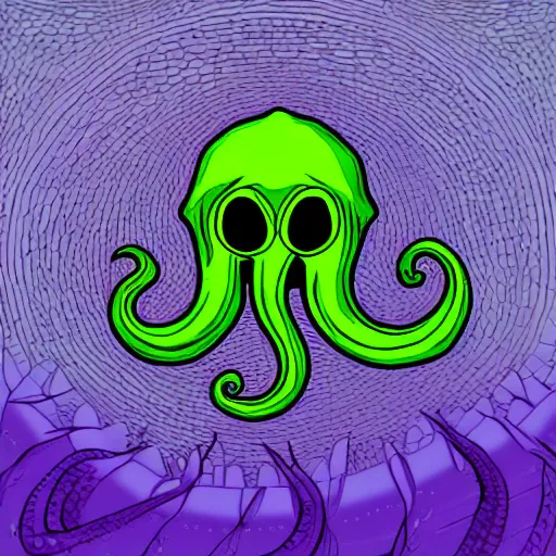 Image similar to digital art of cthulu