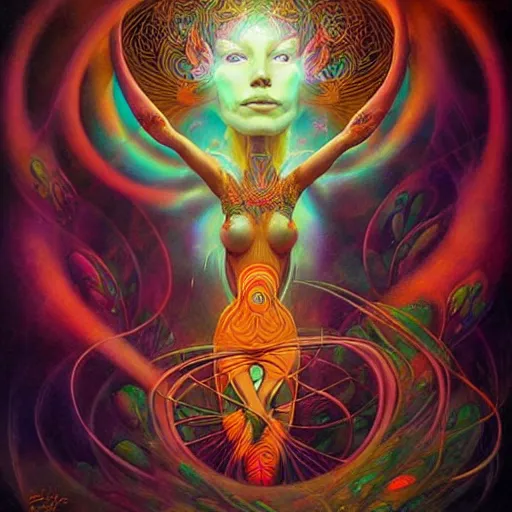 psychedelic ayahuasca artwork of esao andrews frank | Stable Diffusion