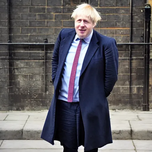 Prompt: Boris Johnson as the 10th Doctor