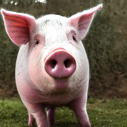 Image similar to happy pig