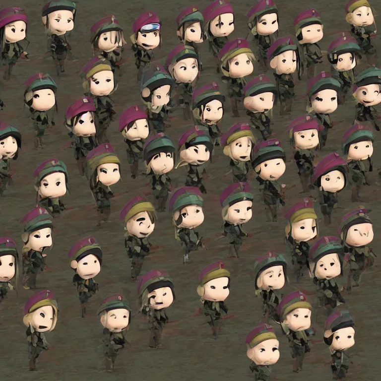 Image similar to chibi soldiers