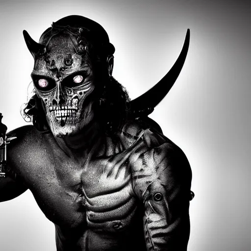 Image similar to cyborg devil by david yarrow