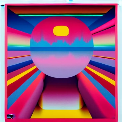 Image similar to box by shusei nagaoka, kaws, david rudnick, airbrush on canvas, pastell colours, cell shaded, highly detailed