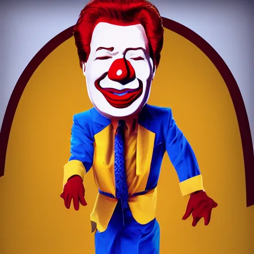 Image similar to conan o'brien as ronald mcdonald