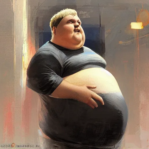 Image similar to very obese man, craig mullins
