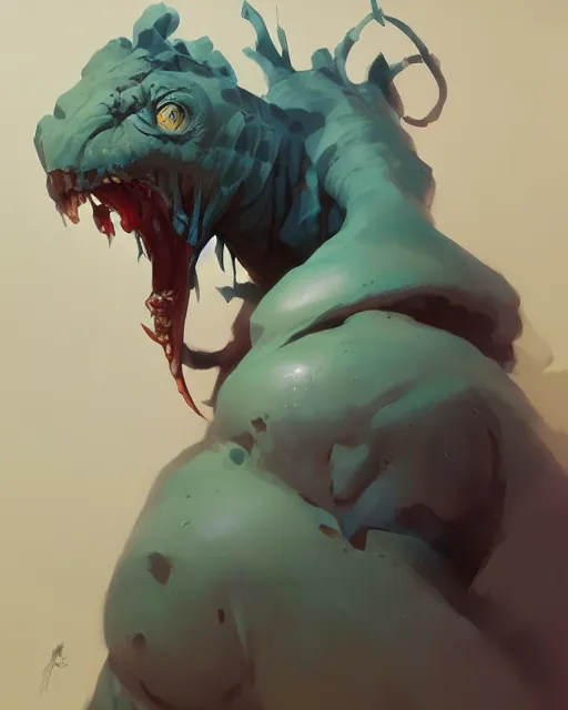 Image similar to creature by jesper ejsing, ilya kuvshinov, greg rutkowski on artstation