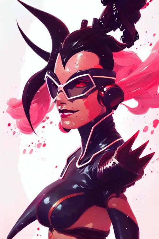 Image similar to a ultradetailed painting of vayne from league of legends by conrad roset, greg rutkowski and makoto shinkai trending on artstation