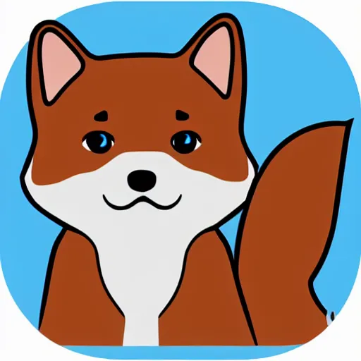 Image similar to cute shiba inu, telegram sticker