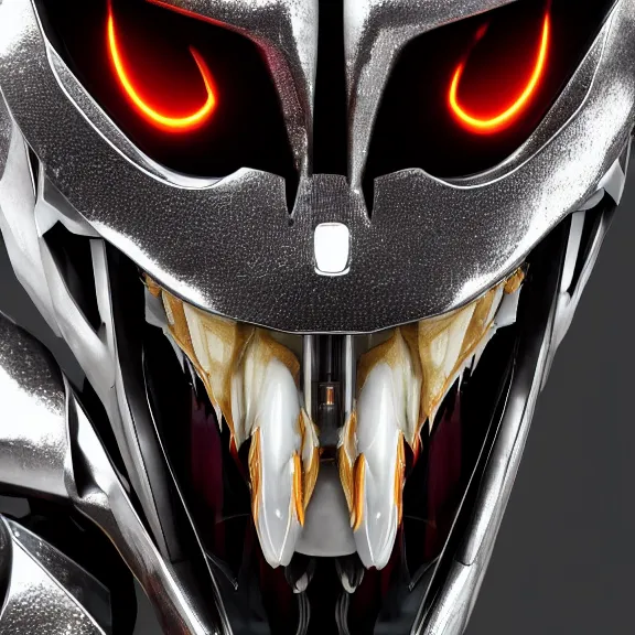 Image similar to close up detailed mawshot of a perfect elegant beautiful stunning anthropomorphic hot robot mecha female dragon, with sleek silver metal armor, glowing OLED visor, looking the camera, eating camera pov, open dragon maw being highly detailed and hot and humid and living, pov camera looking into the maw, food pov, micro pov, prey pov, vore, dragon vore, digital art, pov furry art, anthro art, furry, warframe art, high quality, 8k 3D realistic, dragon mawshot art, maw art, macro art, micro art, dragon art, Furaffinity, Deviantart, Eka's Portal, G6