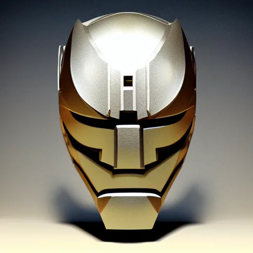 Image similar to MF DOOM mask, highly detailed photo realistic render, spotlight, shadows, rule of thirds