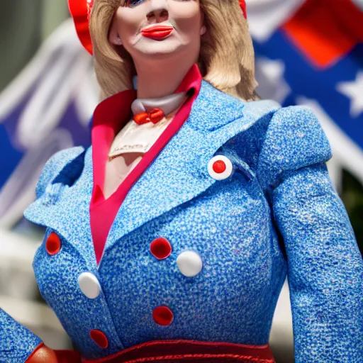 Prompt: female Donald Trump in bavarian dress , 50mm photography, high quality, 4K