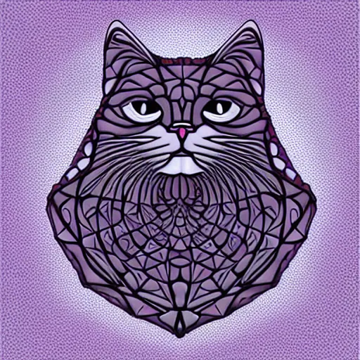 Image similar to fractal cat