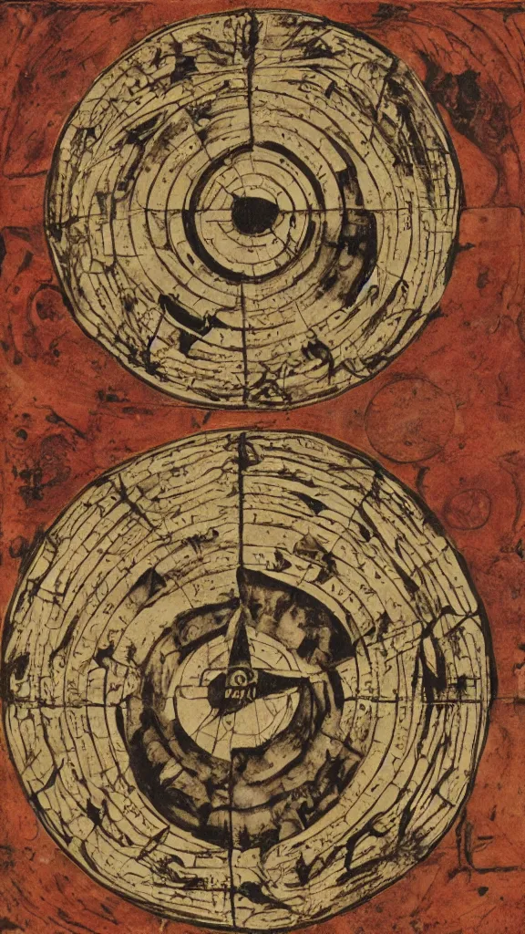 Image similar to sigillum dei, wax discs, by john dee circa 1 5 8 2