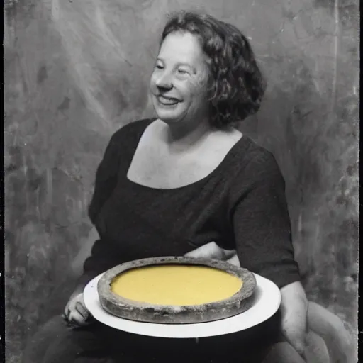 Prompt: marjorie taylor greene eating a large wheel of cheese,