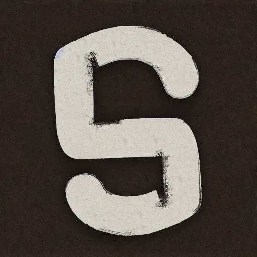 Image similar to the letter a in a brutal typeface