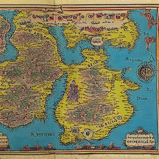 Image similar to map of thailand, fantasy, 1 7 th century, high accuracy, based on geographical map,