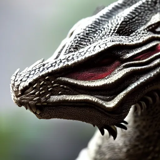 Image similar to a dragon, closeup