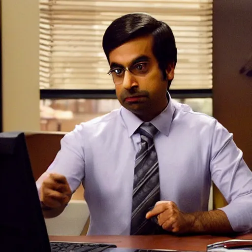 Image similar to office Raj Koothrappali as Saul Goodman