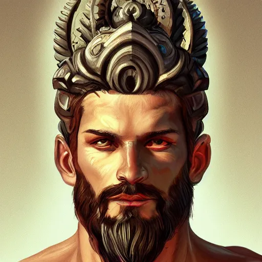 Image similar to zeus, portrait, illustration painting, detailed illustration, hd, digital art, overdetailed art, concept art, detailed, overdetailed art, concept art, trending on artstation