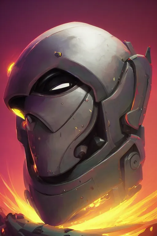 Image similar to epic mask helmet robot ninja portrait stylized as fornite style game design fanart by concept artist gervasio canda, behance hd by jesper ejsing, by rhads, makoto shinkai and lois van baarle, ilya kuvshinov, rossdraws global illumination radiating a glowing aura global illumination ray tracing hdr render in unreal engine 5