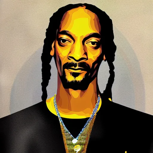 Image similar to snoop dog wpap art