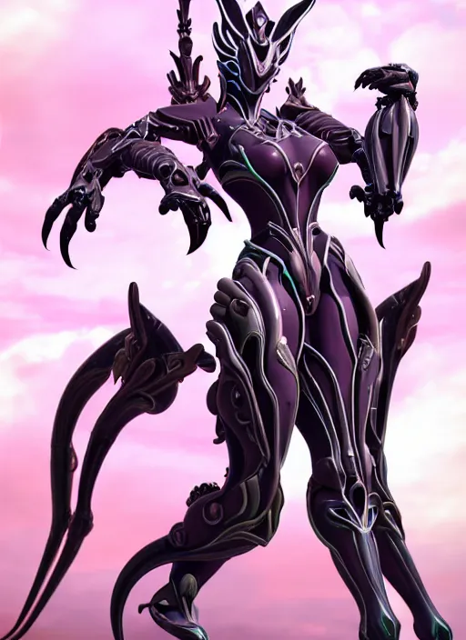 Prompt: extremely detailed goddess shot, front shot, low shot, of a beautiful saryn warframe, that's a giant beautiful stunning anthropomorphic robot female dragon with metal cat ears, posing elegantly, detailed sharp robot dragon claws, sharp clawed robot dragon feet, streamlined pink armor, thick smooth warframe thighs, long elegant tail, detailed warframe fanart, destiny fanart, high quality digital art, giantess art, furry art, 3D realistic, warframe art, Destiny art, furaffinity, DeviantArt, artstation, 8k HD, octane render