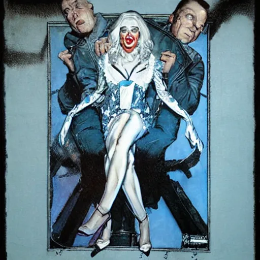 Image similar to portrait of Killer Frost, by Norman Rockwell