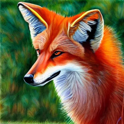 Image similar to Maned Wolf 🎨 🖌️