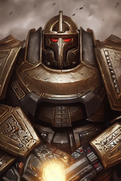 Image similar to armor portrait heros warhammer 4 0 k horus heresy fanart - the primarchs emperor by johannes helgeson animated with vfx concept artist & illustrator global illumination ray tracing hdr fanart arstation zbrush central hardmesh 8 k octane renderer comics stylized