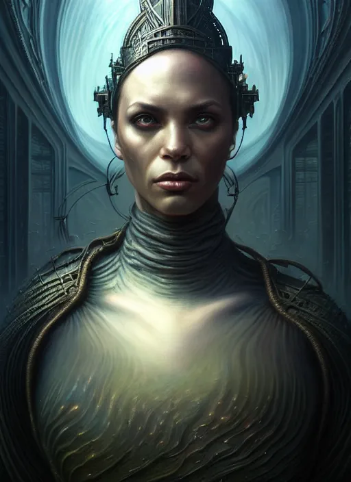 Image similar to portrait shot of black magic, a scenic dystopian environment, intricate, elegant, highly detailed, centered, digital painting, artstation, concept art, smooth, sharp focus, illustration, artgerm, tomasz alen kopera, peter mohrbacher, donato giancola, joseph christian leyendecker, wlop, boris vallejo