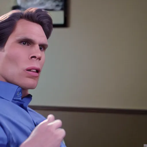 Image similar to Live Action Still of Jerma in Weekend at Bernie's, real life, hyperrealistic, ultra realistic, realistic, highly detailed, epic, HD quality, 8k resolution, body and headshot, film still