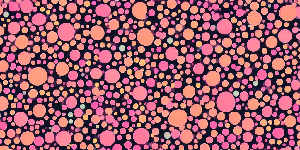 Image similar to a pastel pink and light orange big dots abstract minimalist art, calming, light, smooth gradients, graphic design