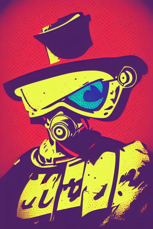 Image similar to fallout 7 6 retro futurist illustration art by butcher billy, sticker, colorful, illustration, highly detailed, simple, smooth and clean vector curves, no jagged lines, vector art, smooth andy warhol style