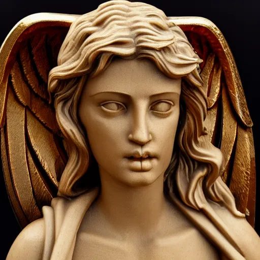 Image similar to bible accurate angel, 8k, high detail, realistic, scary