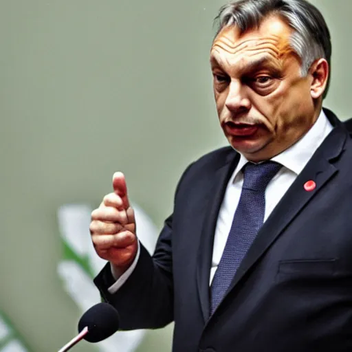 Image similar to Viktor Orban Starving