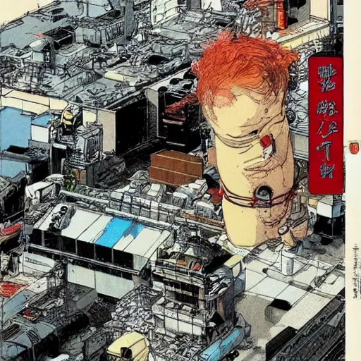 Image similar to art by katsuhiro otomo