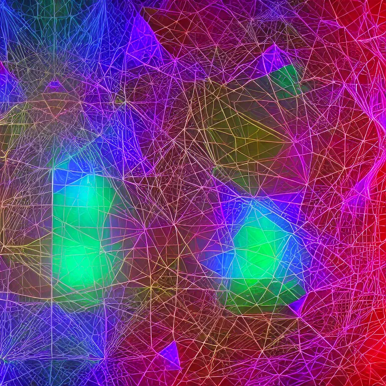 Image similar to cubes, squares, straight lines, complex beings, beautiful hairy, ornate hair, love, joy, vortexes, large arrays data holograms, 8 k, ultra hd, light shadows, wet refractions, 0 0 0 0 0 0 0 0