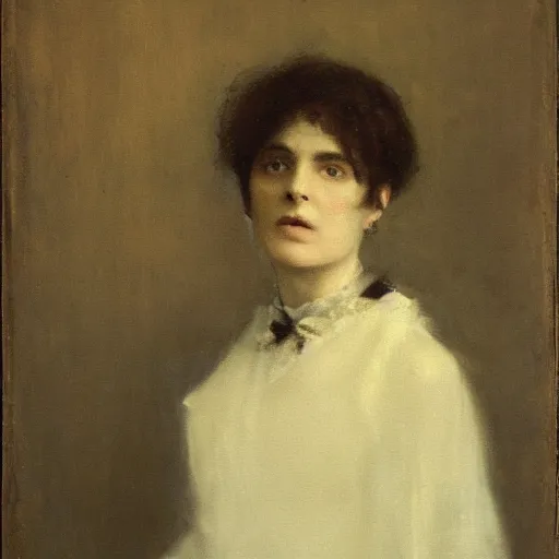 Image similar to portrait of a ghost by alfred stevens