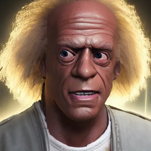 Image similar to hyperrealistic dslr film still of doc brown in skyrim, stunning 8 k octane comprehensive 3 d render, inspired by istvan sandorfi & greg rutkowski & unreal engine, perfect symmetry, dim volumetric cinematic lighting, extremely hyper - detailed, incredibly real lifelike attributes & texture, intricate, masterpiece, artstation, 8 k 8 5 mm f 1. 4