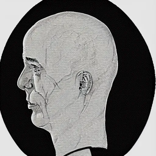 Prompt: a ct scan of a head in the style of norman rockwell