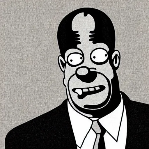 Prompt: Homer Simpson in the Sopranos, photo-realistic