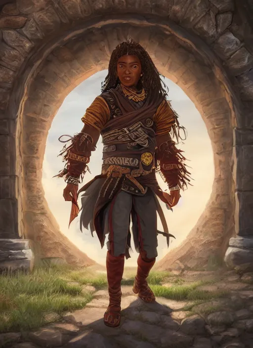 Prompt: An epic fantasy comic book style portrait painting of a young dark skinned long haired boy in peasant clothes with intelligent eyes in the style of the wheel of time, unreal 5, DAZ, hyperrealistic, octane render, cosplay, RPG portrait, dynamic lighting