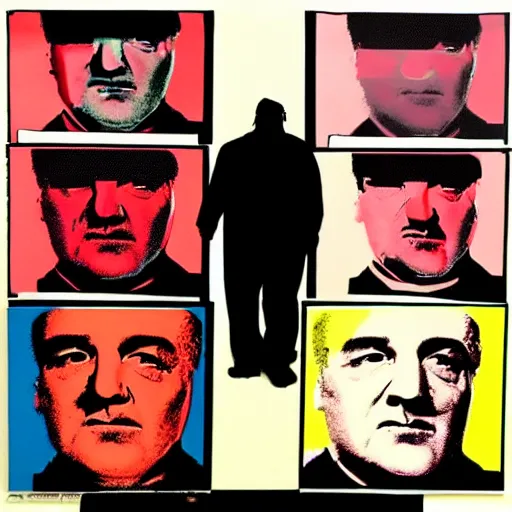 Image similar to tony soprano designed by warhol