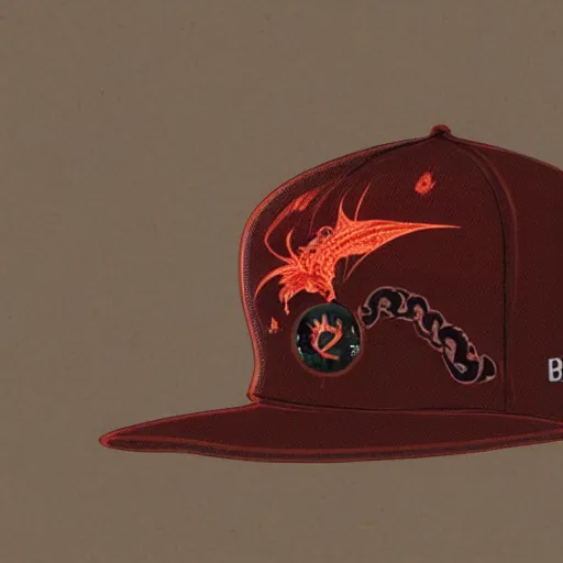 Prompt: A dragon wearing a baseball hat, photorealistic, 8k