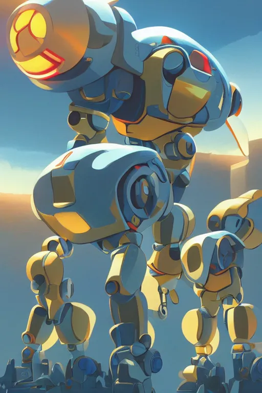 Image similar to metabots medabots medarotto medarot robot minimalist comics, behance hd by jesper ejsing, by rhads, makoto shinkai and lois van baarle, ilya kuvshinov, rossdraws global illumination ray tracing hdr radiating a glowing aura