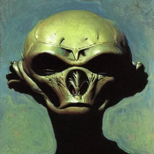 Image similar to alien by ilya repin