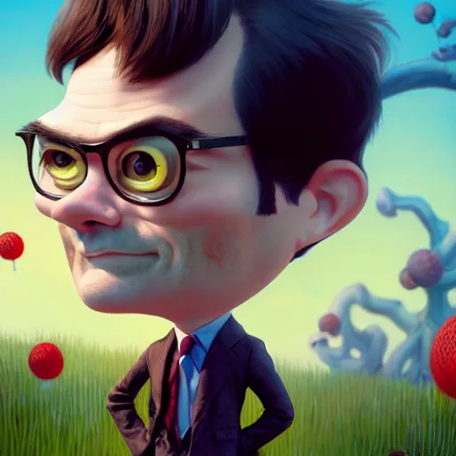 Prompt: an epic chibi comic book style portrait painting of bill hader, character design by mark ryden and pixar and hayao miyazaki, unreal 5, daz, hyperrealistic, octane render, cosplay, dynamic lighting, intricate detail, harvest fall vibrancy, cinematic