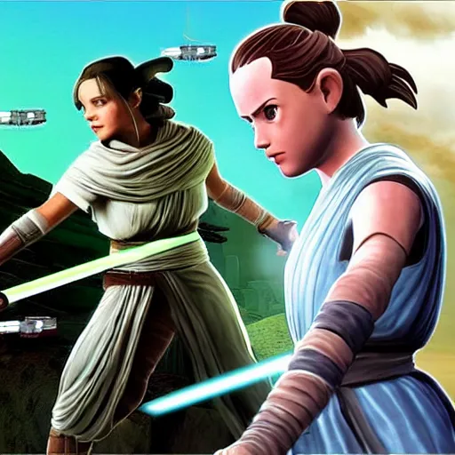 Image similar to rey skywalker game for the ps 2